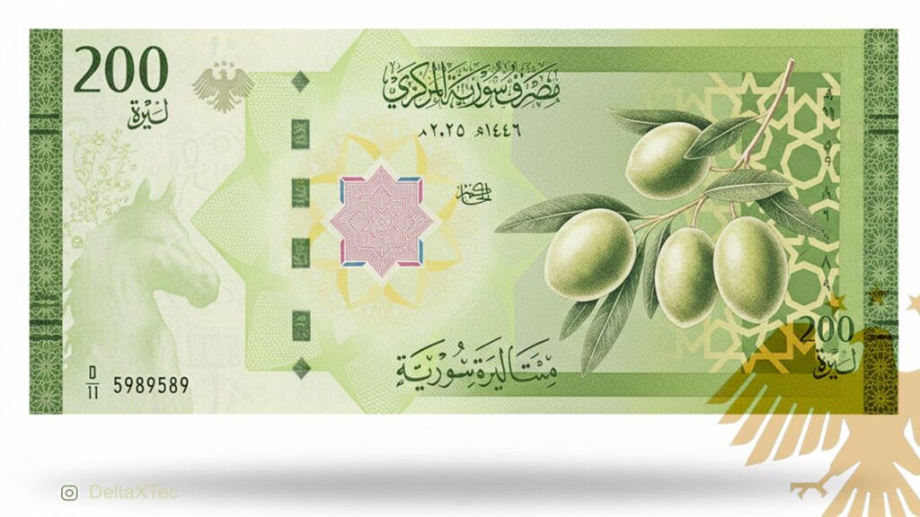 دلتا اكس تك العملة السورية الجديدة 2026: دليلك الشامل للفئات، الشكل، وموعد الاستبدال الرسمي العملة الجديدة السورية فئة 200 ليرة