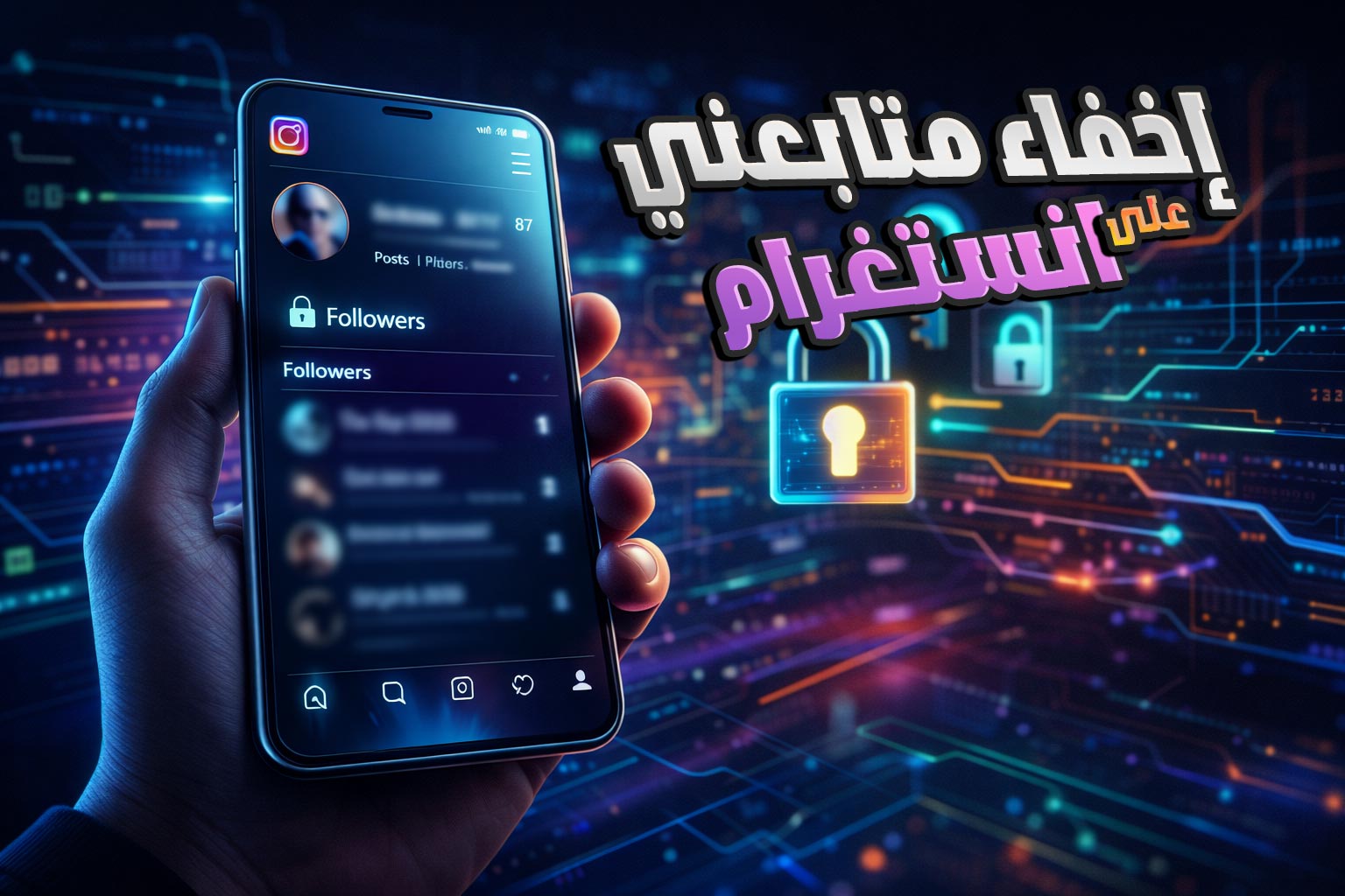 إخفاء متابعيني على انستغرام