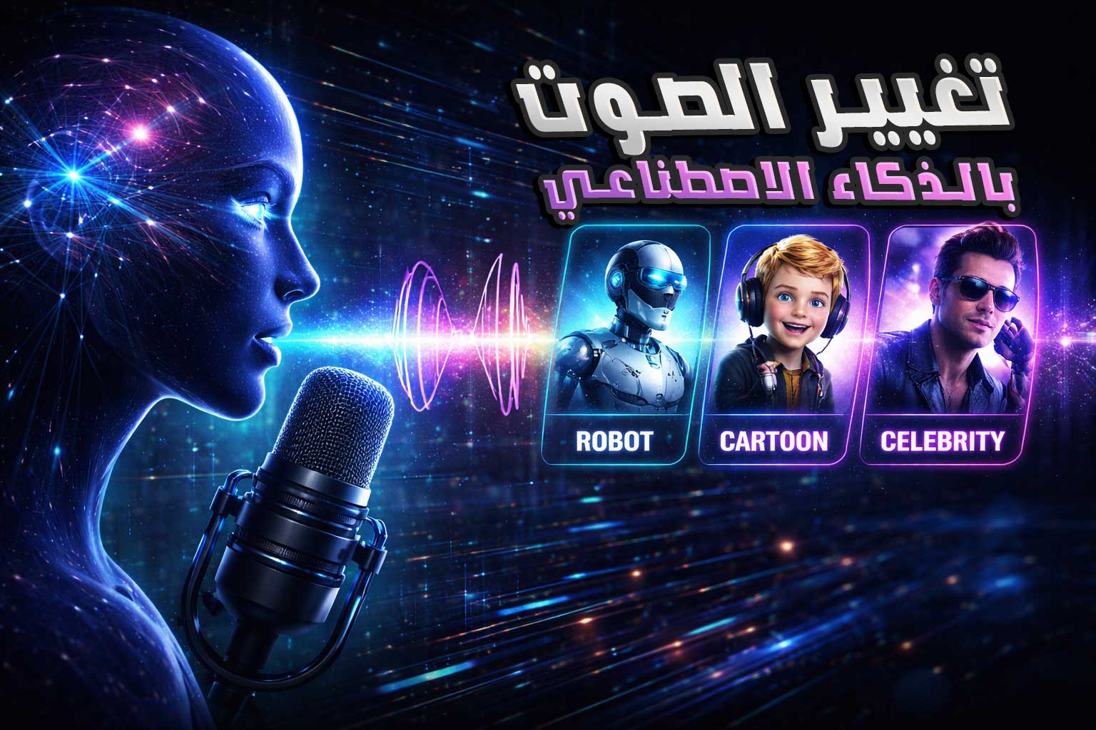 تغيير الصوت بالذكاء الاصطناعي