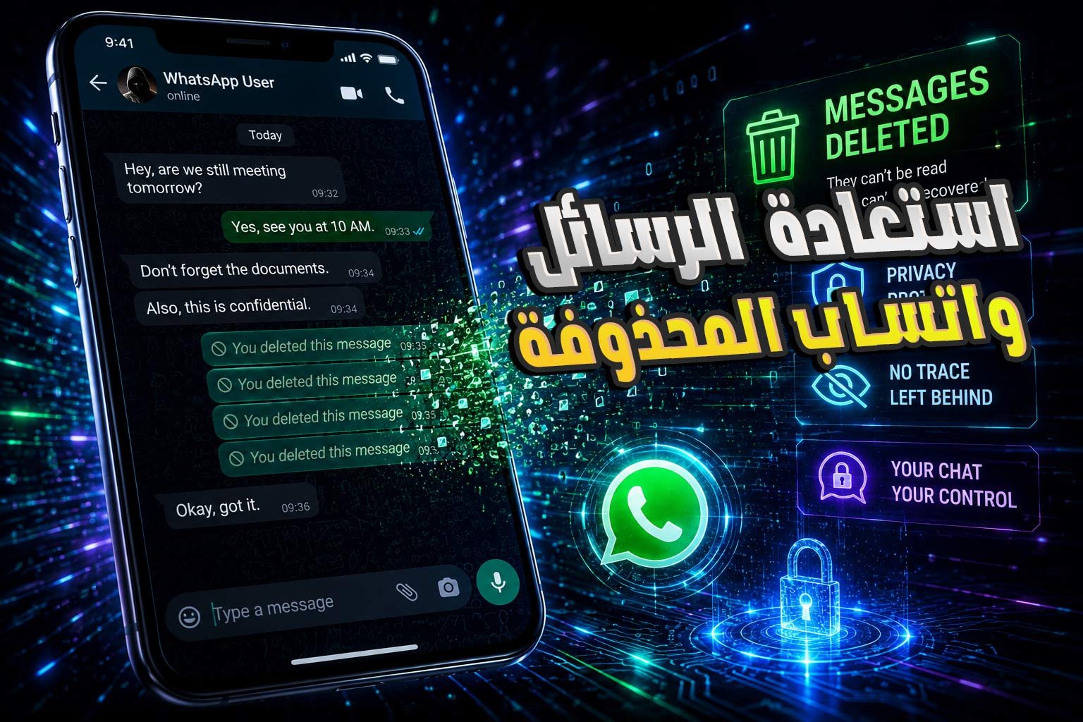 استعادة رسائل واتساب المحذوفة